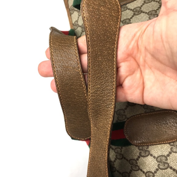 Authentic Gucci brown XL Tote/Weekender bag - Picture 14 of 16